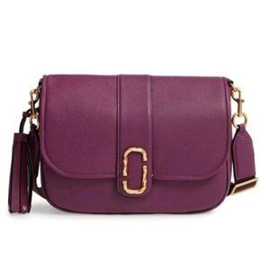 Marc Jacobs Interlock Courier Leather Crossbody Messenger Bag J Logo $595